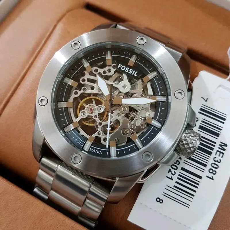 Fossil Modern Machine Automatic Skeleton Dial Men's Watch- ME3081